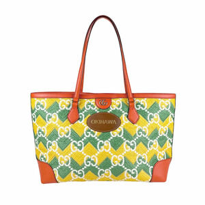 Gucci Handbag Resort Collection Okinawa Limited Edition Leather Orange Yellow